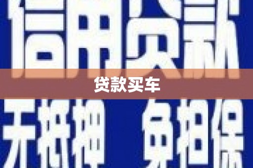 新店贷款买车