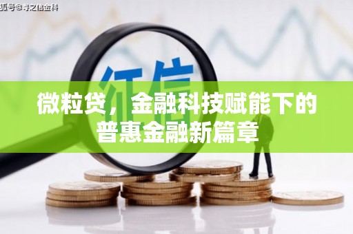 新店微粒贷，金融科技赋能下的普惠金融新篇章
