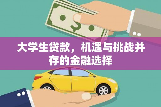 新店大学生贷款，机遇与挑战并存的金融选择