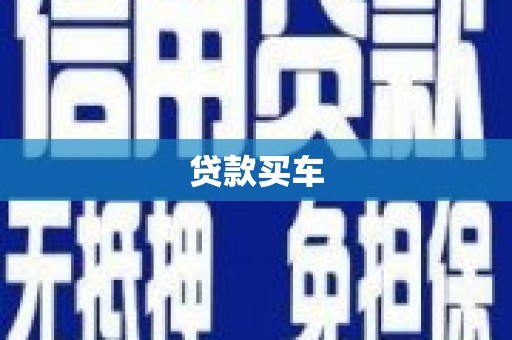 新店贷款买车