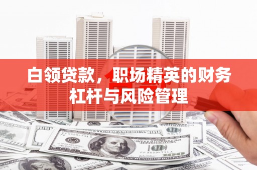 新店白领贷款，职场精英的财务杠杆与风险管理