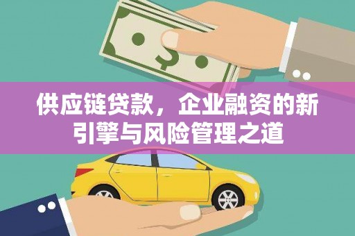 新店供应链贷款，企业融资的新引擎与风险管理之道