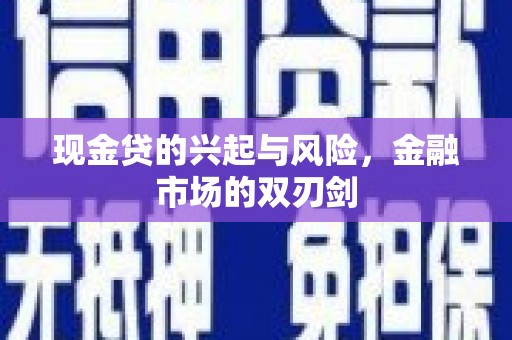 新店现金贷的兴起与风险，金融市场的双刃剑