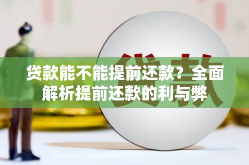 新店贷款能不能提前还款？全面解析提前还款的利与弊