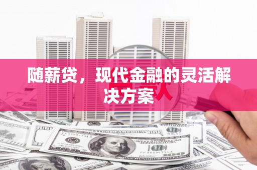 新店随薪贷，现代金融的灵活解决方案