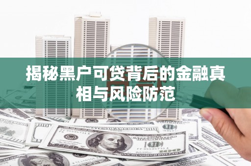 新店揭秘黑户可贷背后的金融真相与风险防范