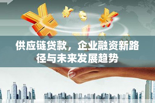 新店供应链贷款，企业融资新路径与未来发展趋势