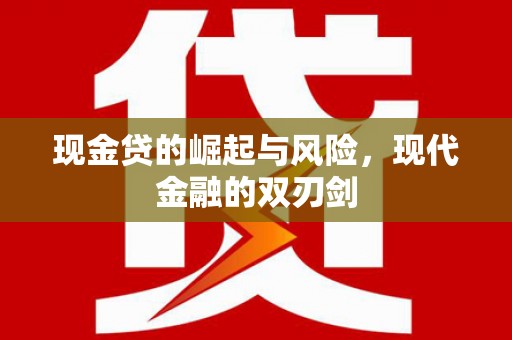 新店现金贷的崛起与风险，现代金融的双刃剑