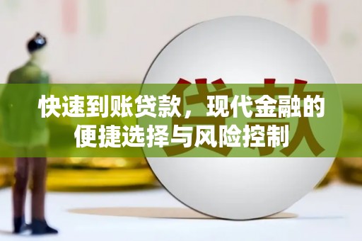 新店快速到账贷款，现代金融的便捷选择与风险控制