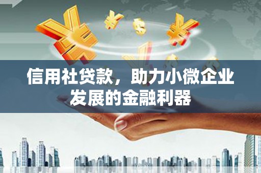 新店信用社贷款，助力小微企业发展的金融利器