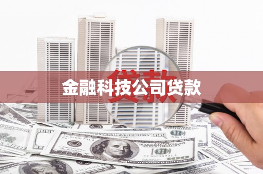 新店金融科技公司贷款