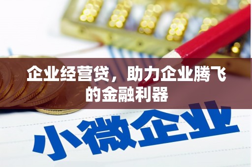 新店企业经营贷，助力企业腾飞的金融利器