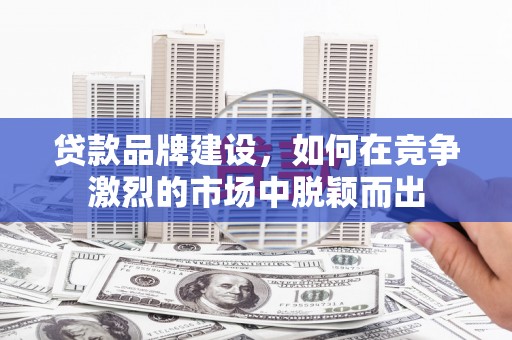 新店贷款品牌建设，如何在竞争激烈的市场中脱颖而出