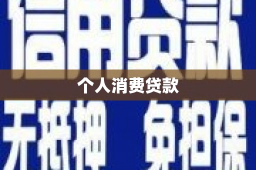 新店个人消费贷款