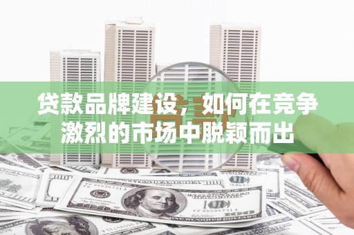 新店贷款品牌建设，如何在竞争激烈的市场中脱颖而出