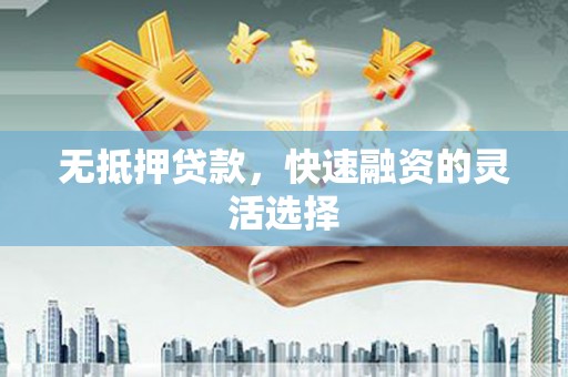 新店无抵押贷款，快速融资的灵活选择