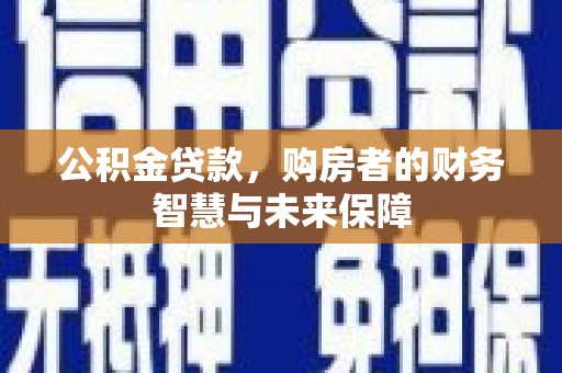 新店公积金贷款，购房者的财务智慧与未来保障