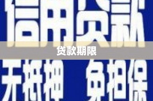 新店贷款期限