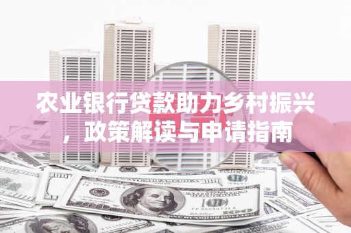 新店农业银行贷款助力乡村振兴，政策解读与申请指南