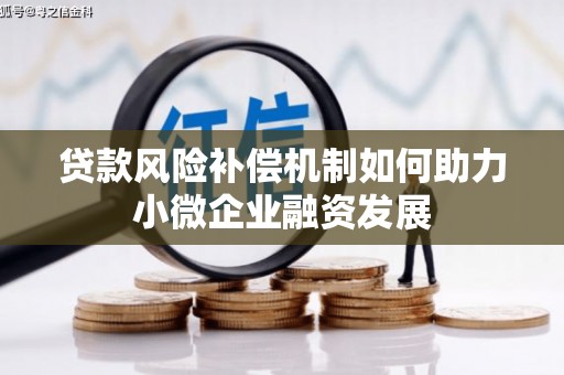 新店贷款风险补偿机制如何助力小微企业融资发展