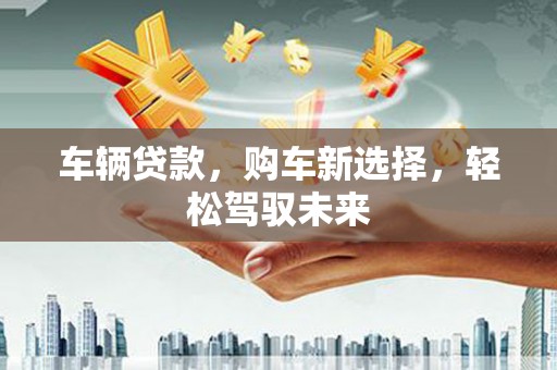 新店车辆贷款，购车新选择，轻松驾驭未来