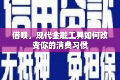 新店借呗，现代金融工具如何改变你的消费习惯
