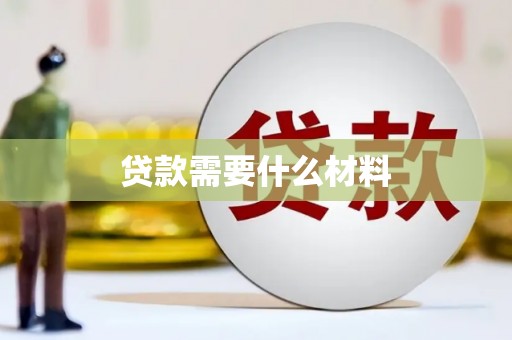 新店贷款需要什么材料