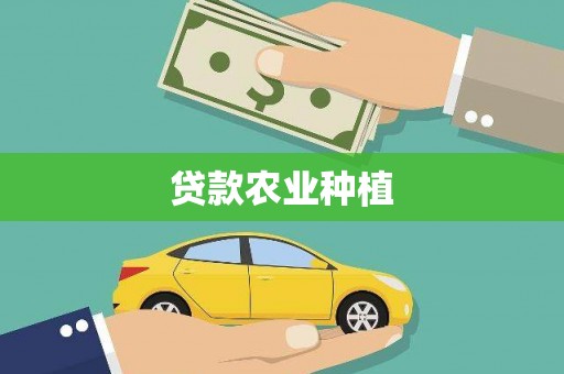 新店贷款农业种植