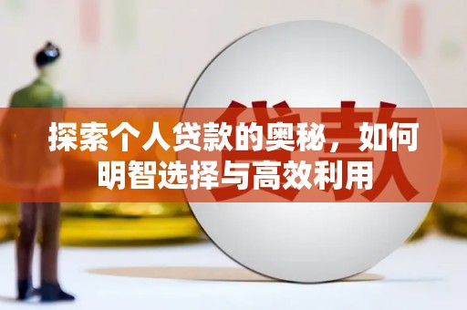 新店探索个人贷款的奥秘，如何明智选择与高效利用