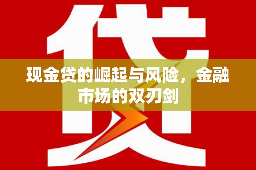 新店现金贷的崛起与风险，金融市场的双刃剑
