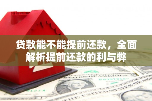 新店贷款能不能提前还款，全面解析提前还款的利与弊