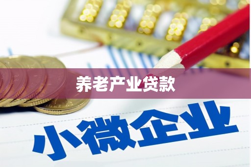 新店养老产业贷款