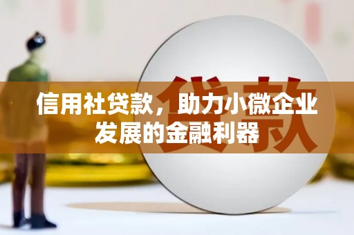 新店信用社贷款，助力小微企业发展的金融利器