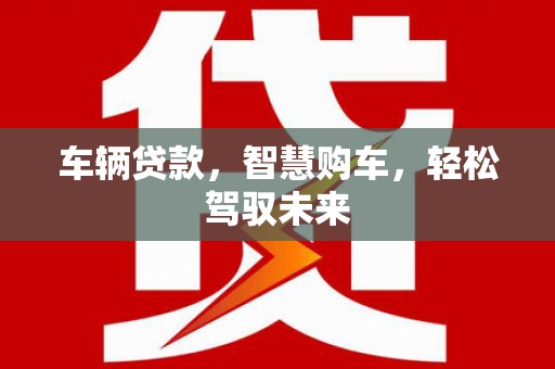 新店车辆贷款，智慧购车，轻松驾驭未来