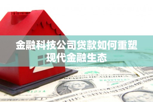 新店金融科技公司贷款如何重塑现代金融生态