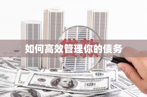 新店如何高效管理你的债务