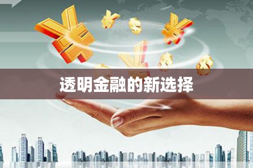 新店透明金融的新选择