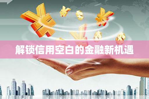 新店解锁信用空白的金融新机遇