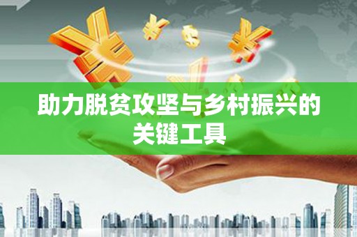 新店助力脱贫攻坚与乡村振兴的关键工具