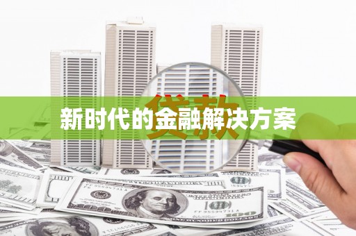 新店新时代的金融解决方案