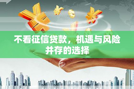 新店不看征信贷款，机遇与风险并存的选择
