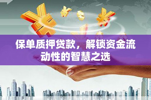 新店保单质押贷款，解锁资金流动性的智慧之选
